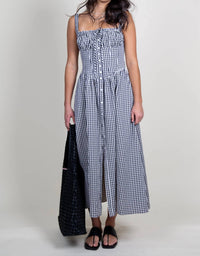 Astr - Women's Temperance Gingham Check Maxi Dress