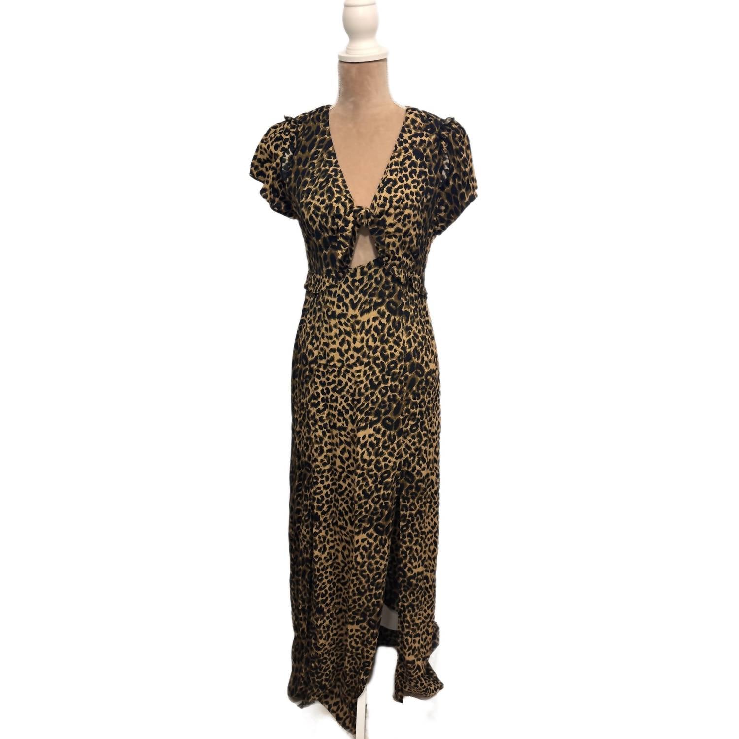 Oasis - Tiger Print Slit Maxi Dress