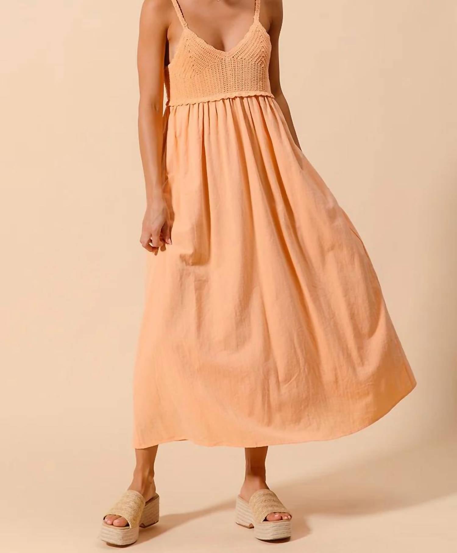 So Me - Crochet Contrast Sun Dress