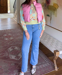 Double Zero - Petal Puff Zip Up Vest