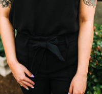 Mesh Trim V-Neck Tank