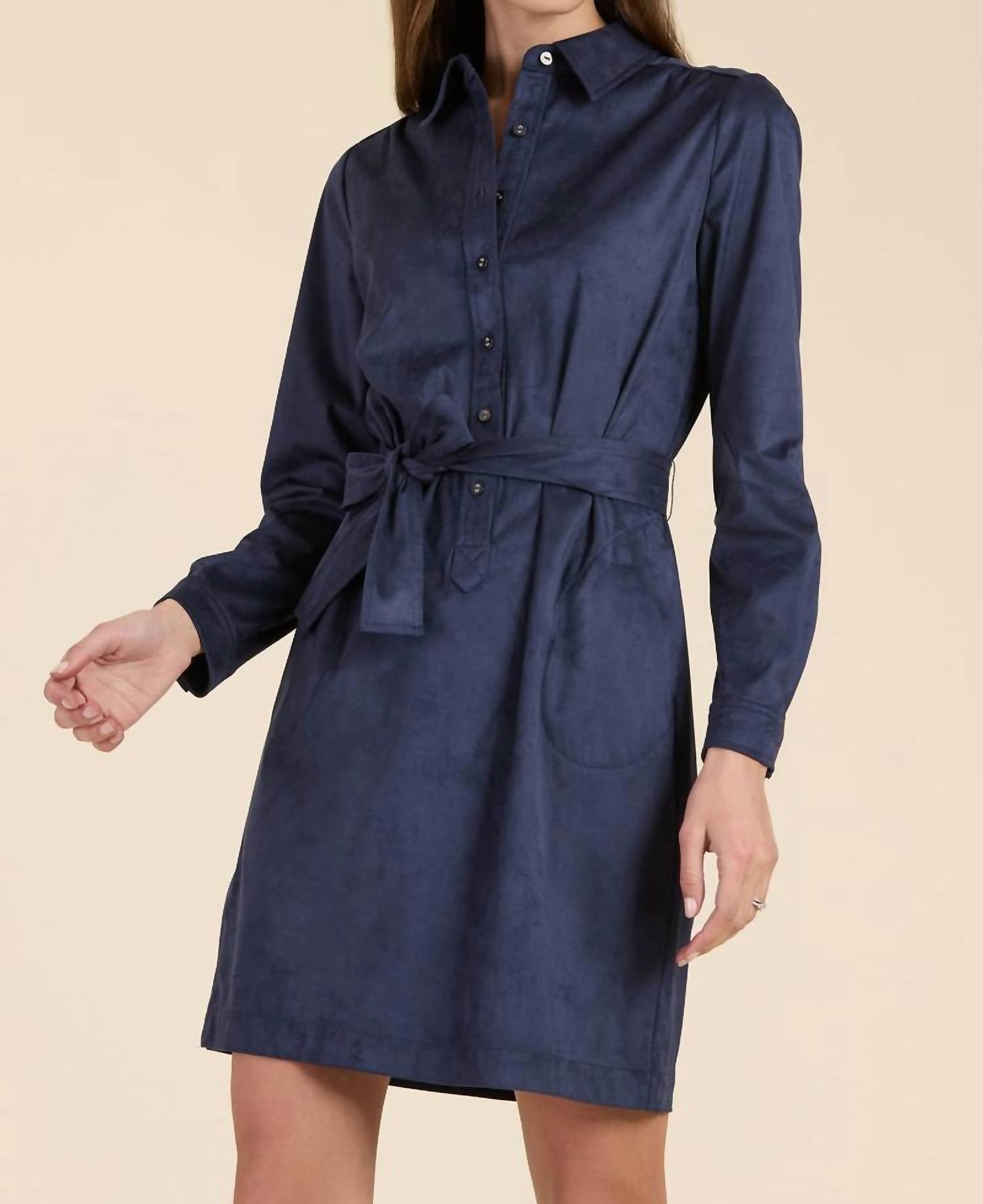 Tyler Boe - Ziva Faux Suede Shirtdress
