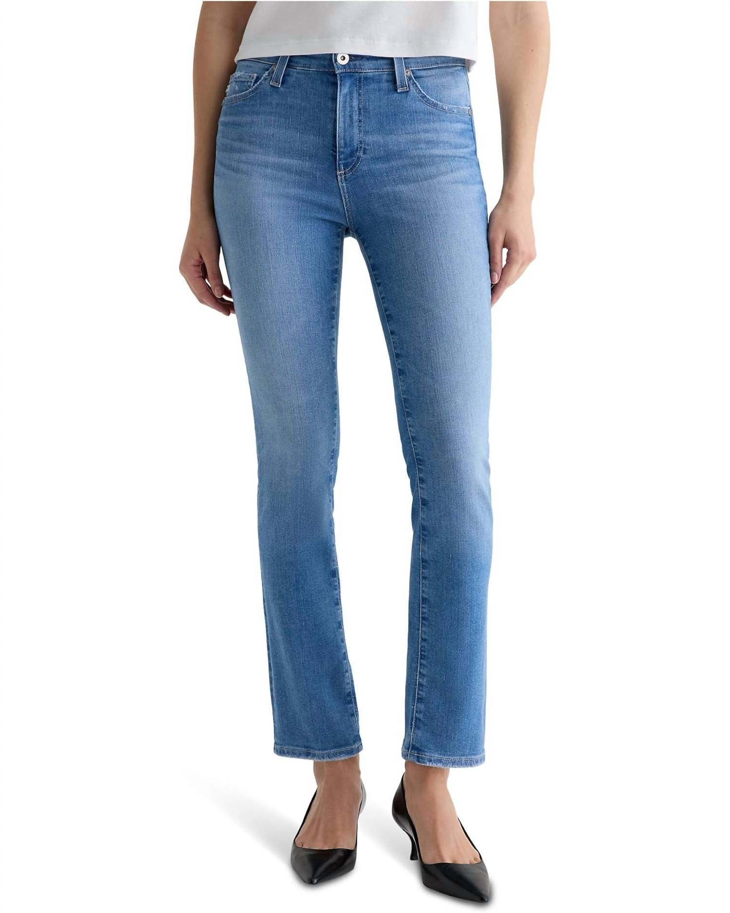 Ag Jeans - Mari Mid Rise Slim Straight Jeans