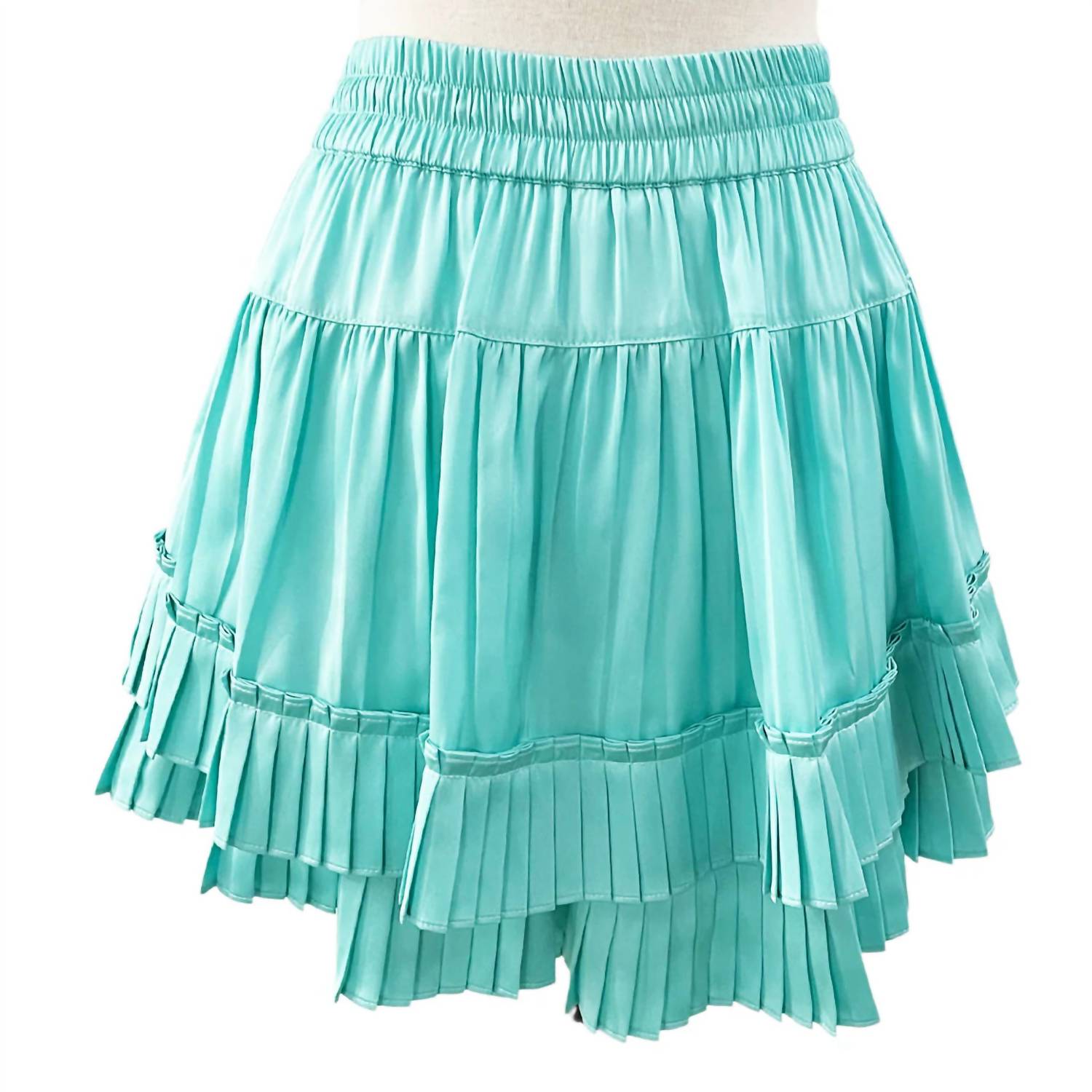 RESET by Jane Women's Sally Skort in aqua - women's shorts - detail view