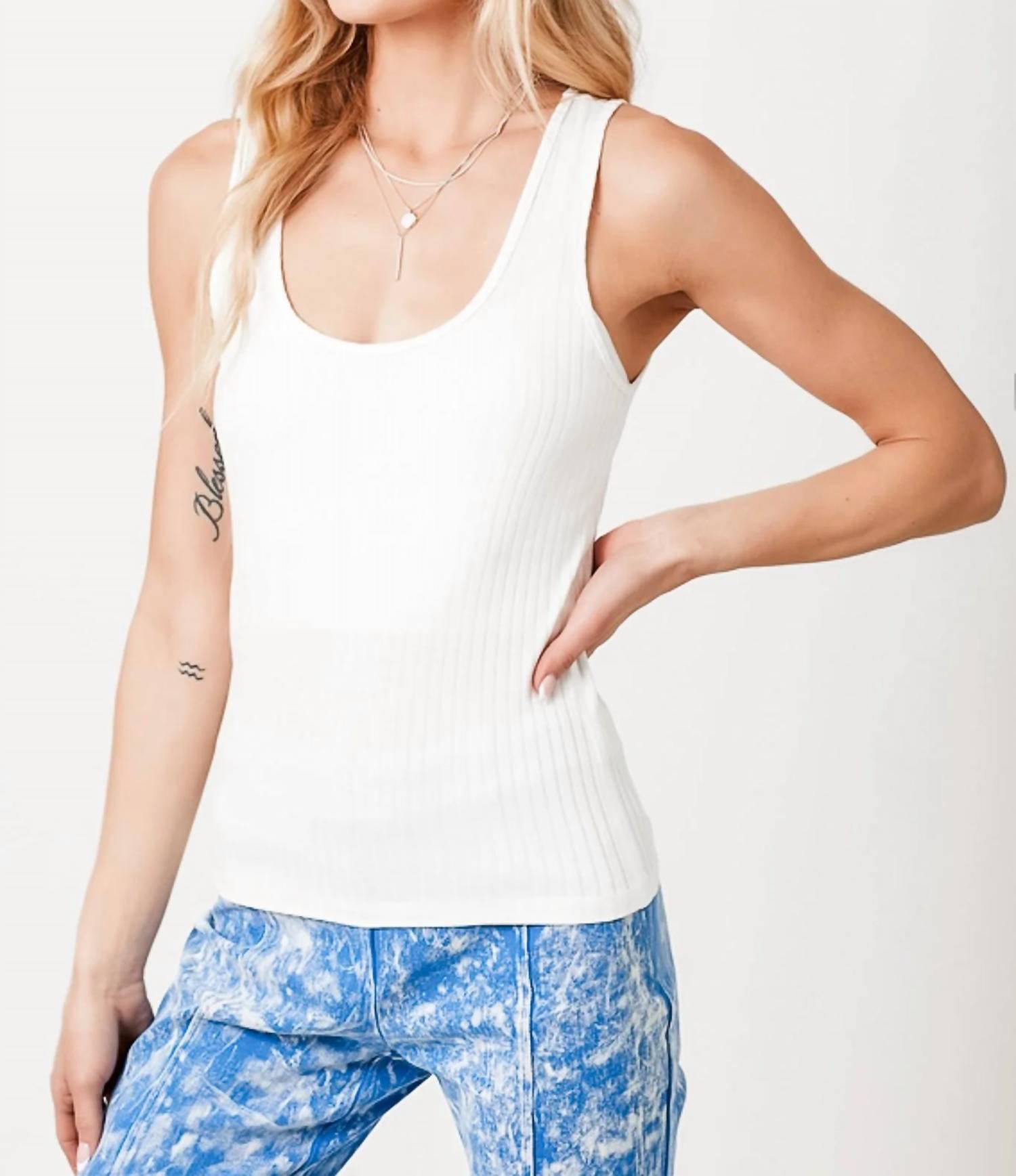 Mystree - Ribbed Tank Top