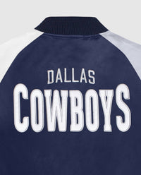 Starter - Women's Dallas Cowboys Snap-front Varsity Satin Starter Jacket