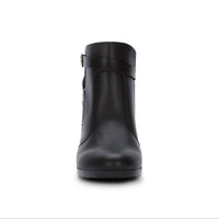 Andrea Women's Buckle Strap Block Heel Boots in black - women's shoe - view 4