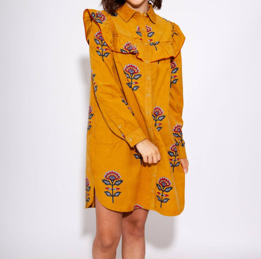 Ivy Jane - Ruffled Yoke Shirt Dress