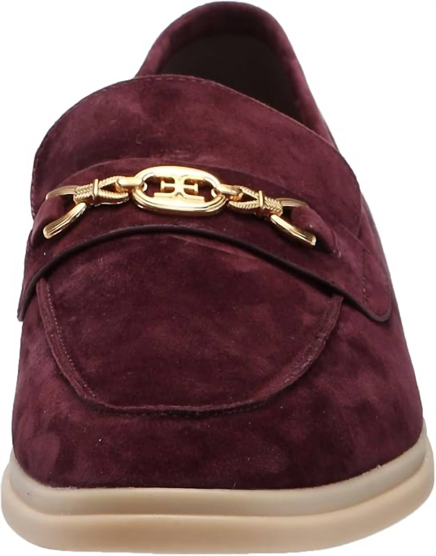 Sam Edelman - Women's Kyana Chain Detailed Almond Toe Slip On Flat Loafers