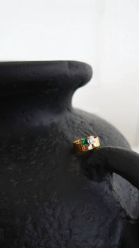 Chansuttpearls - Women's The Emerald Statement Ring