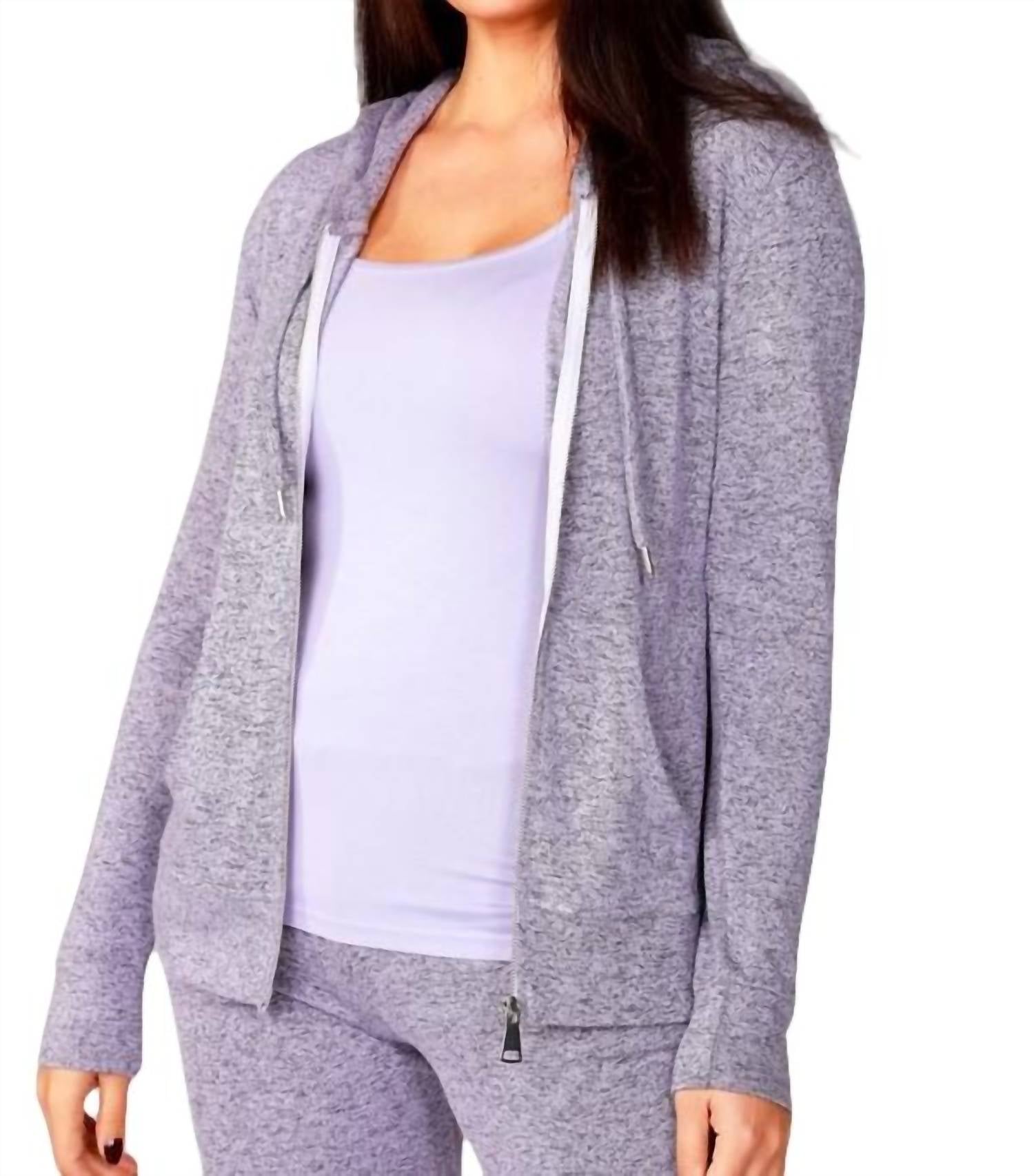 Melange Zip Hoodie