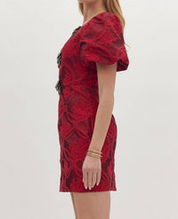 entro Ruby Dress in red - women's dress - view 4