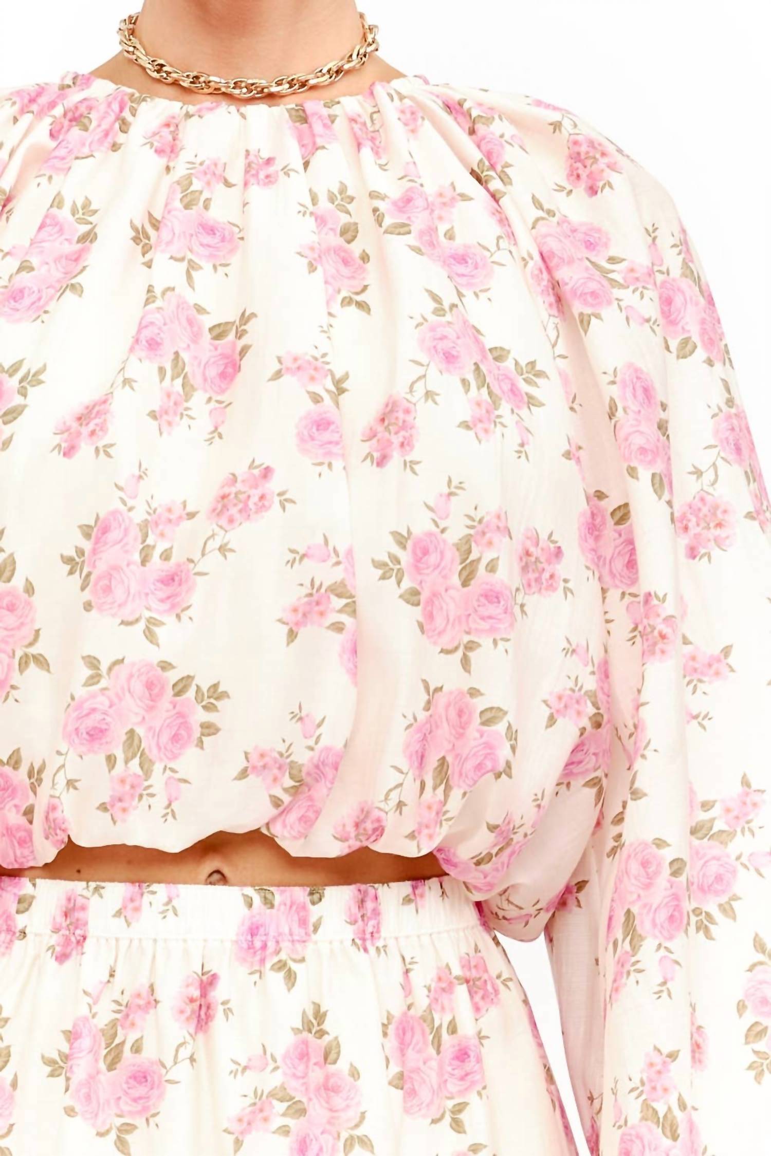 Sofie The Label - Rose Garden Billowy Floral Blouse