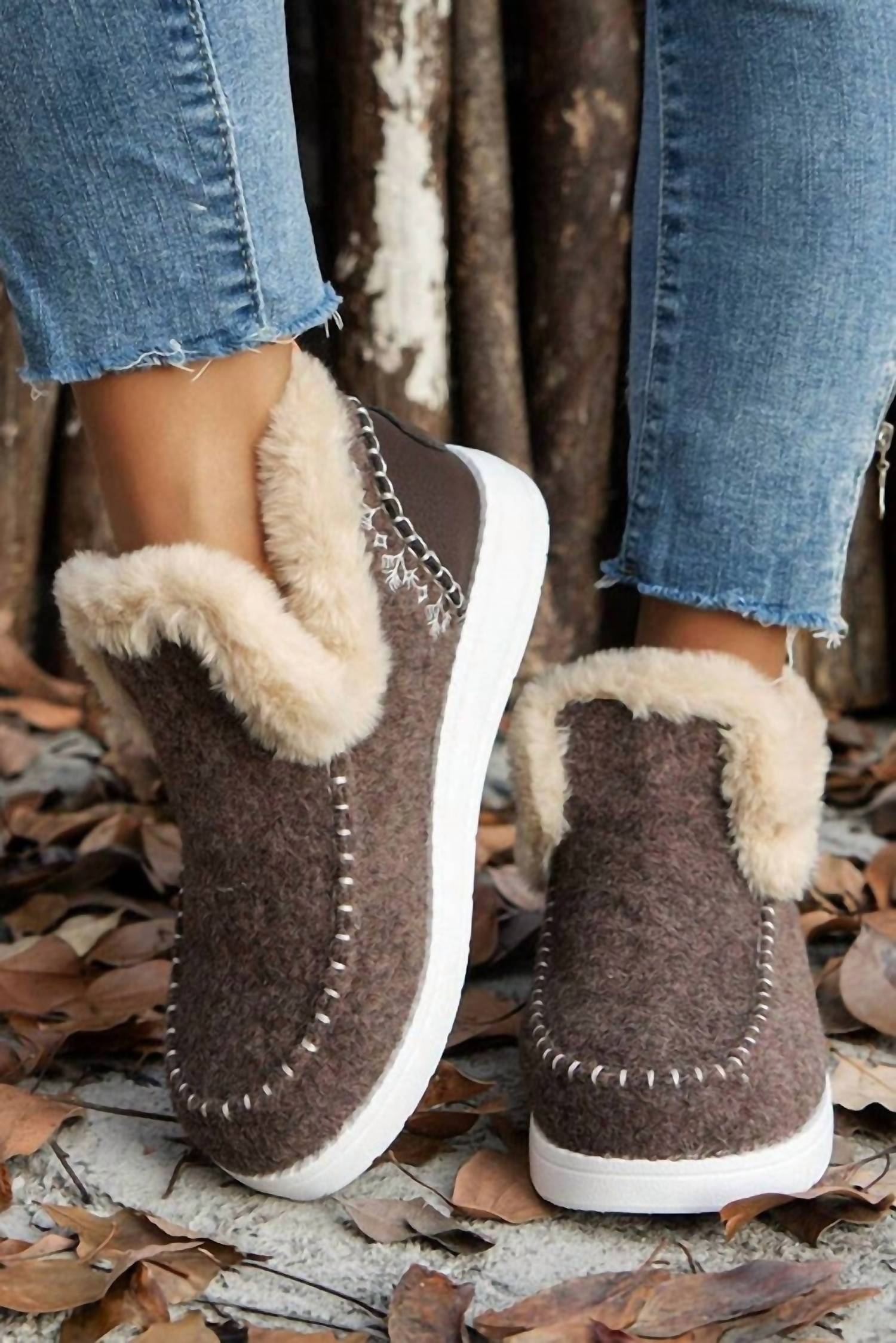 Little Daisy Closet - Plush Lined Anklet Boot