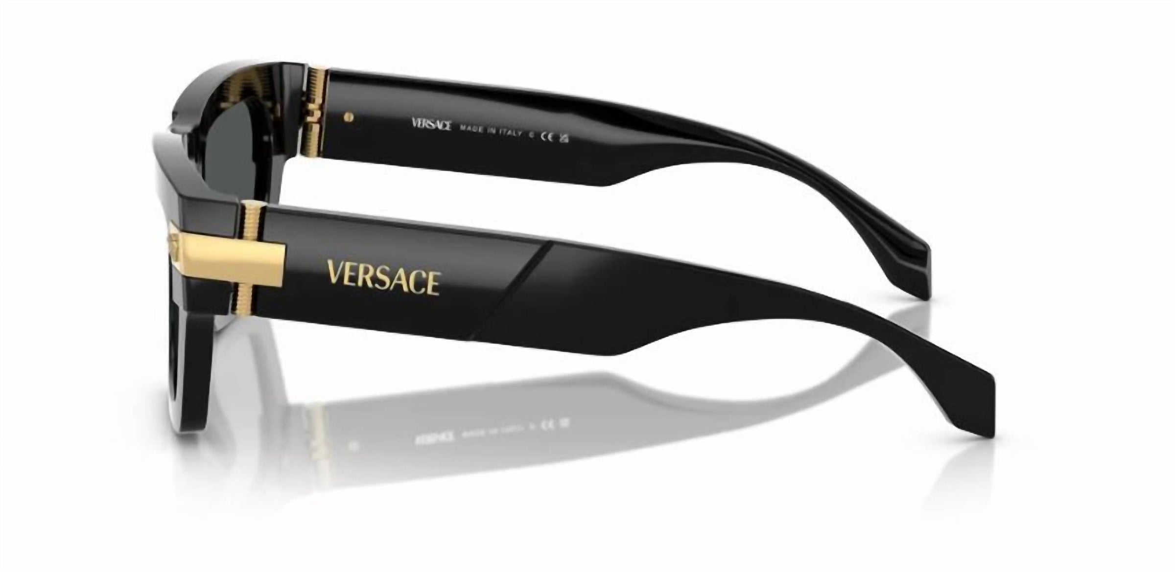 Versace - Full Rim Rectangular Non Polarized Sunglasses 4464 - Gb1 - 87