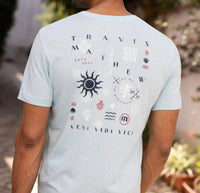 TravisMathew Euro Trip Short Sleeve Tee in cory blue - men's t-shirt - view 5