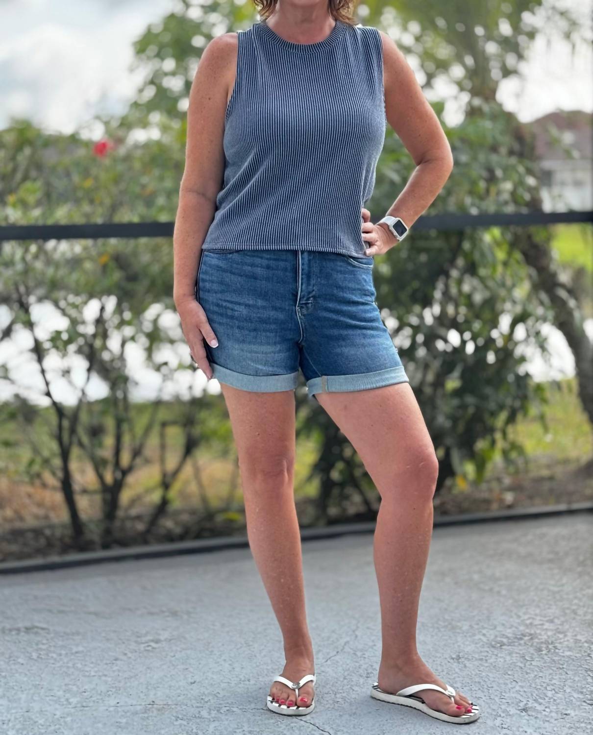 Judy Blue - Off The Cuff Tummy Control Shorts