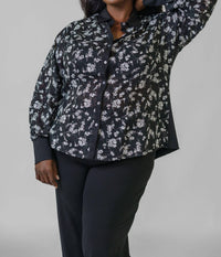 Jill Mcgowan - Mere Travel Knits Button Down Shirt - Plus
