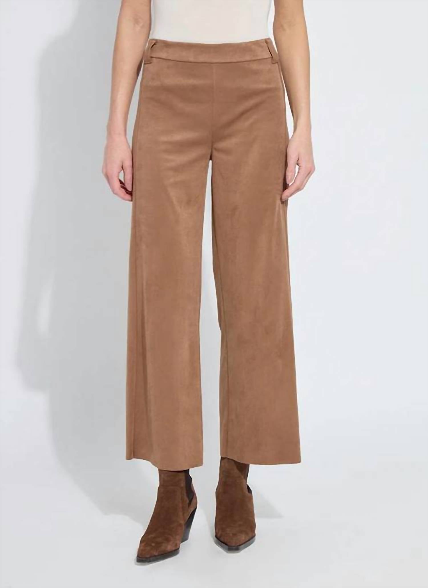 Lysse - Vionette Vegan-Suede Wide Leg Trouser