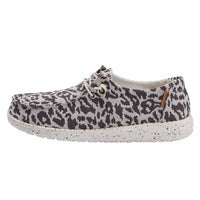 HEY DUDE Women's Wendy Cheetah Sneakers in grey - women's sneaker