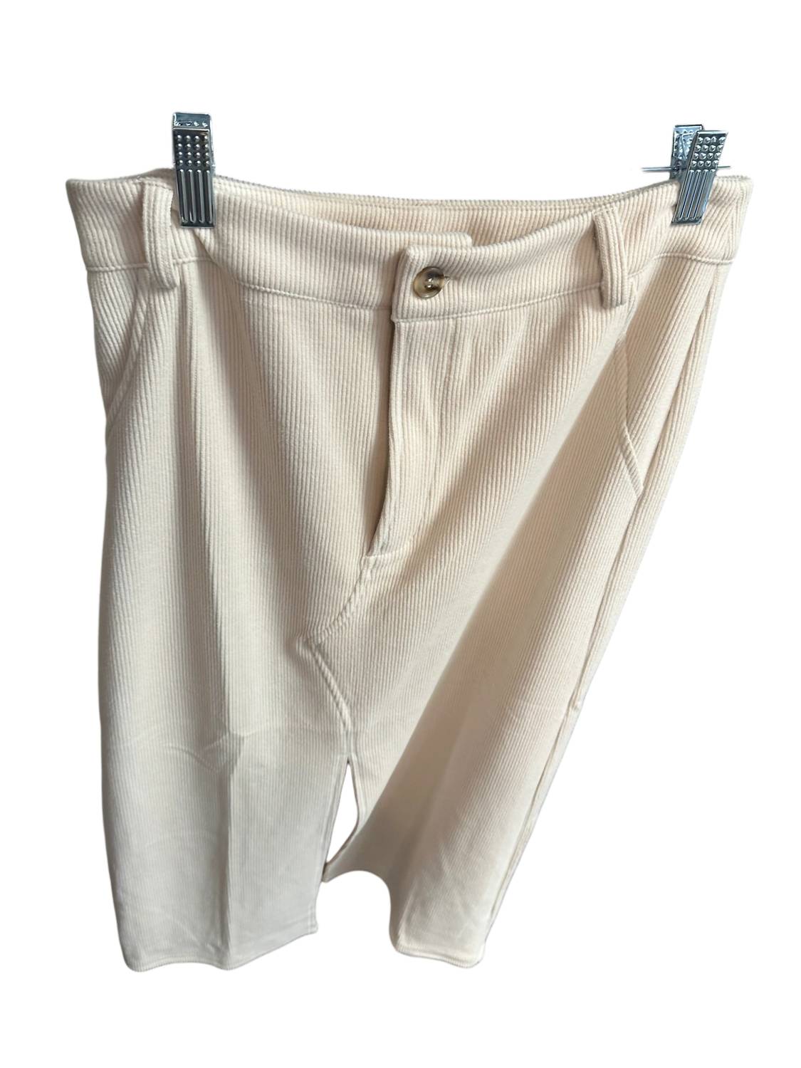 ALLIE ROSE Women's Corduroy Skirt in ivory - women's skirt