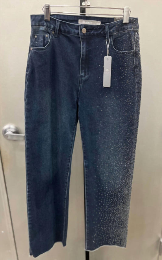 Tractr - Women's Sequin Straight Jeans