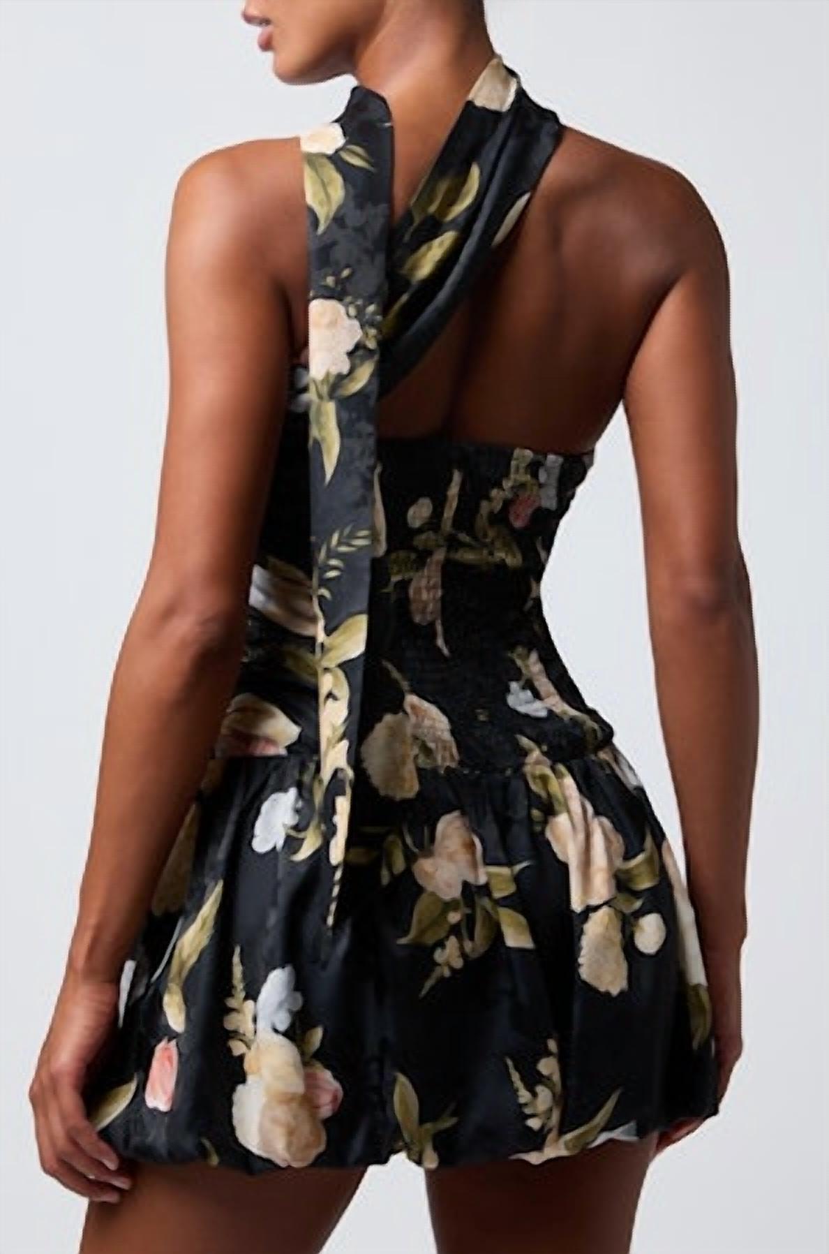 Lulus - Floral Bubble Mini Dress