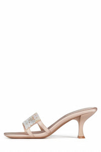 Jeffrey Campbell - Women's Abalone Shell Satin Slide Sandal