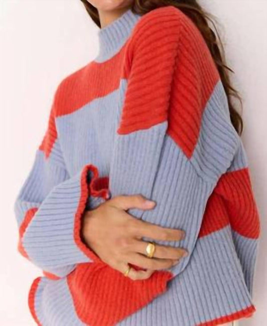 Minkpink - Freja Stripe Chunky Knit Jumper