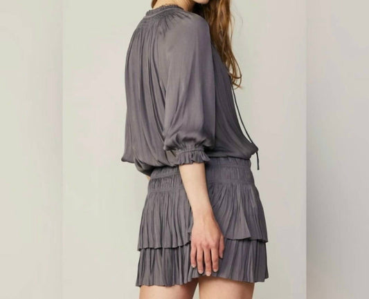 Current Air - Aurelie Pleated Mini Dress