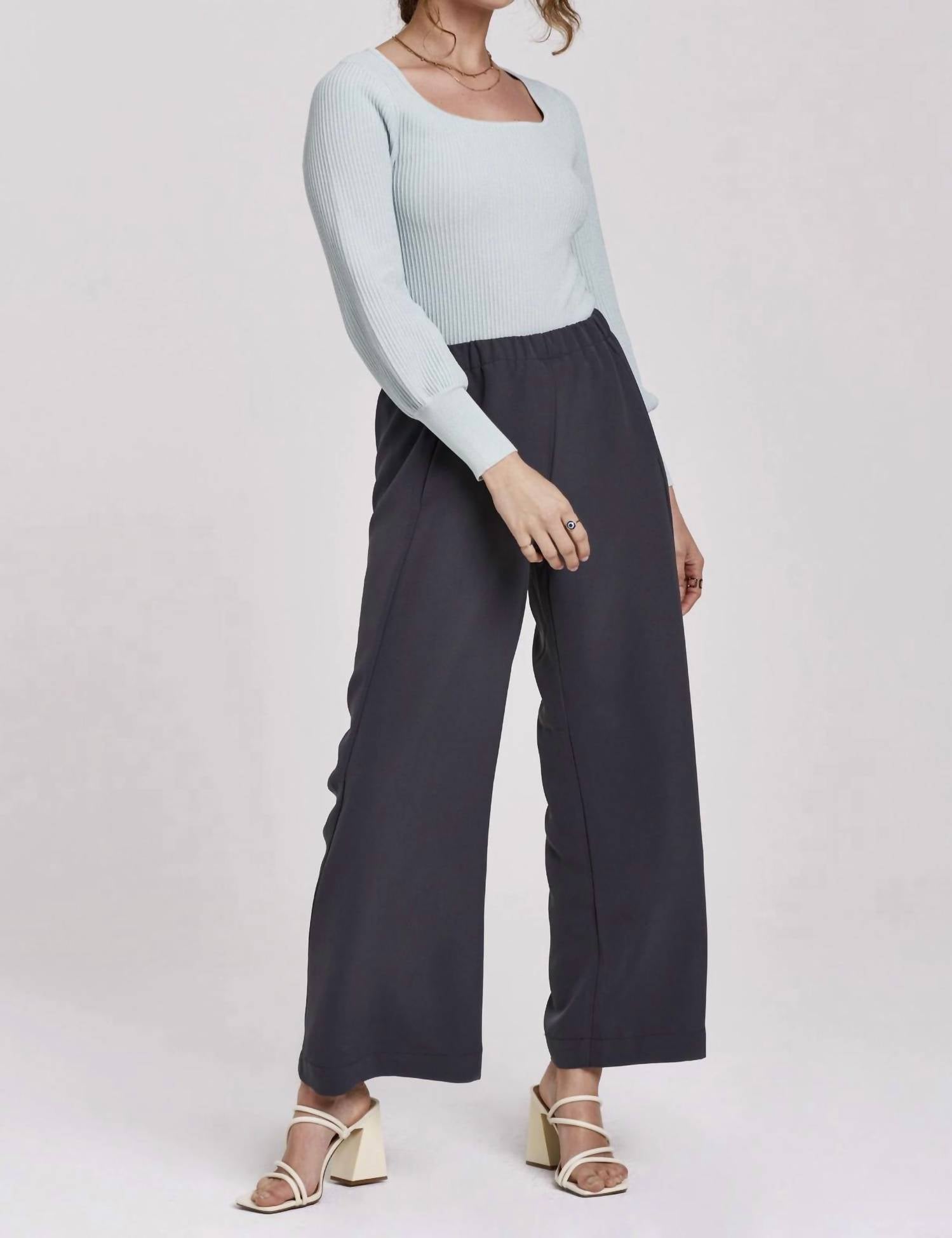Another Love - Lincoln Peplum Sleeve Sweater