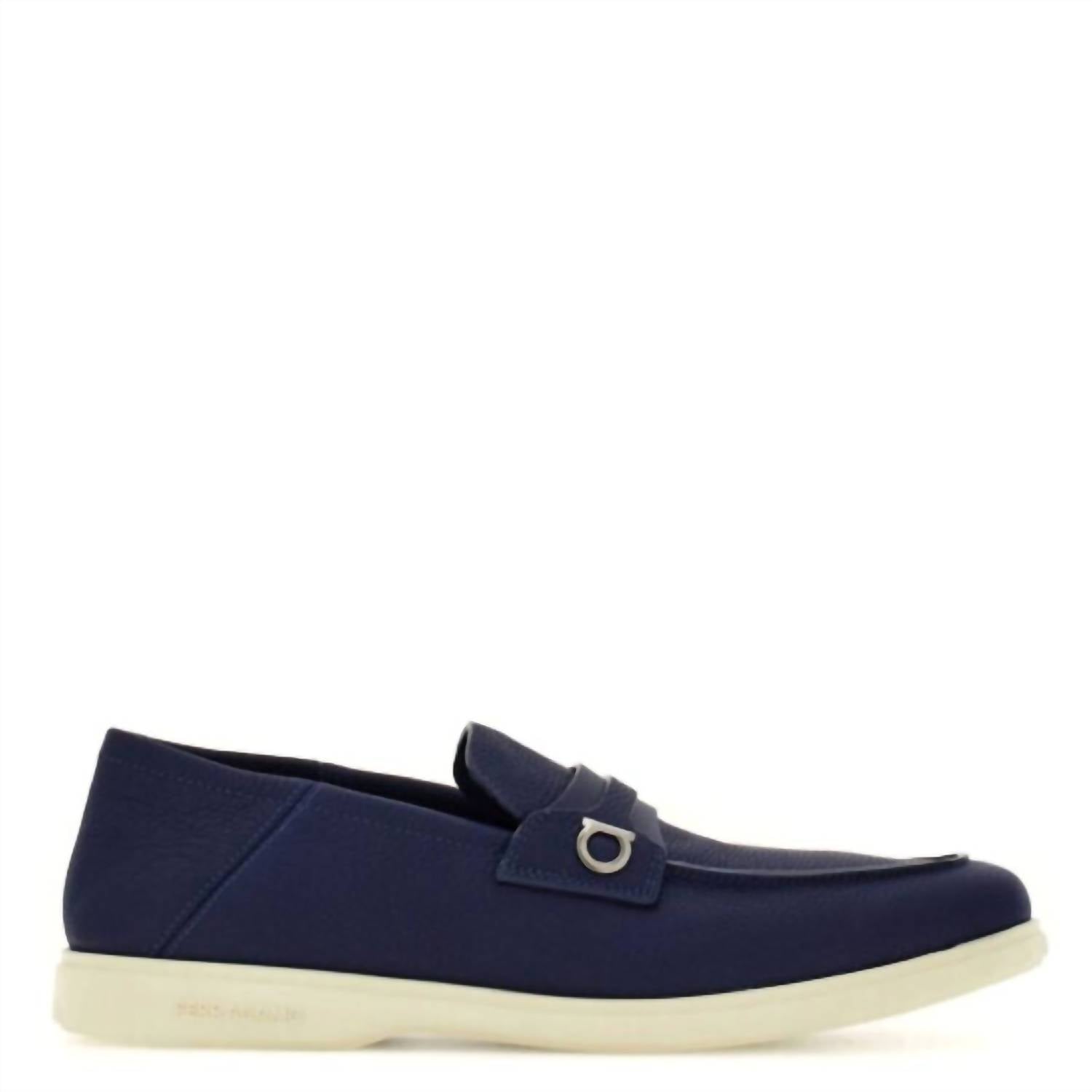 Salvatore Ferragamo - Men's Gancini Plaque Leather Loafers