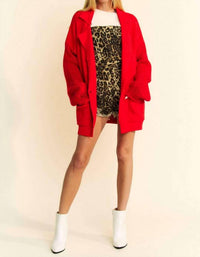 Davi & Dani - Balloon Sleeve Cardigan