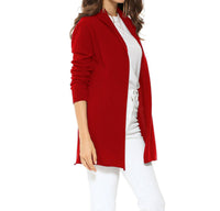 Monticelli Cashmere - Women's Pure Cashmere Long Open Front Cardigan