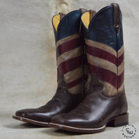Null - Men's Old Glory Burnished American Flag Boots