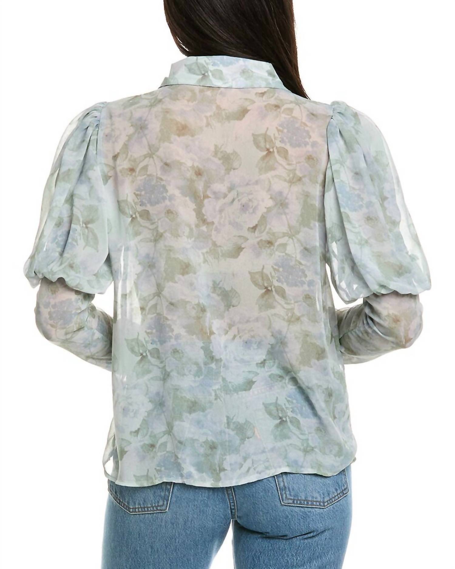 Beulahstyle - Floral Button Down Blouse