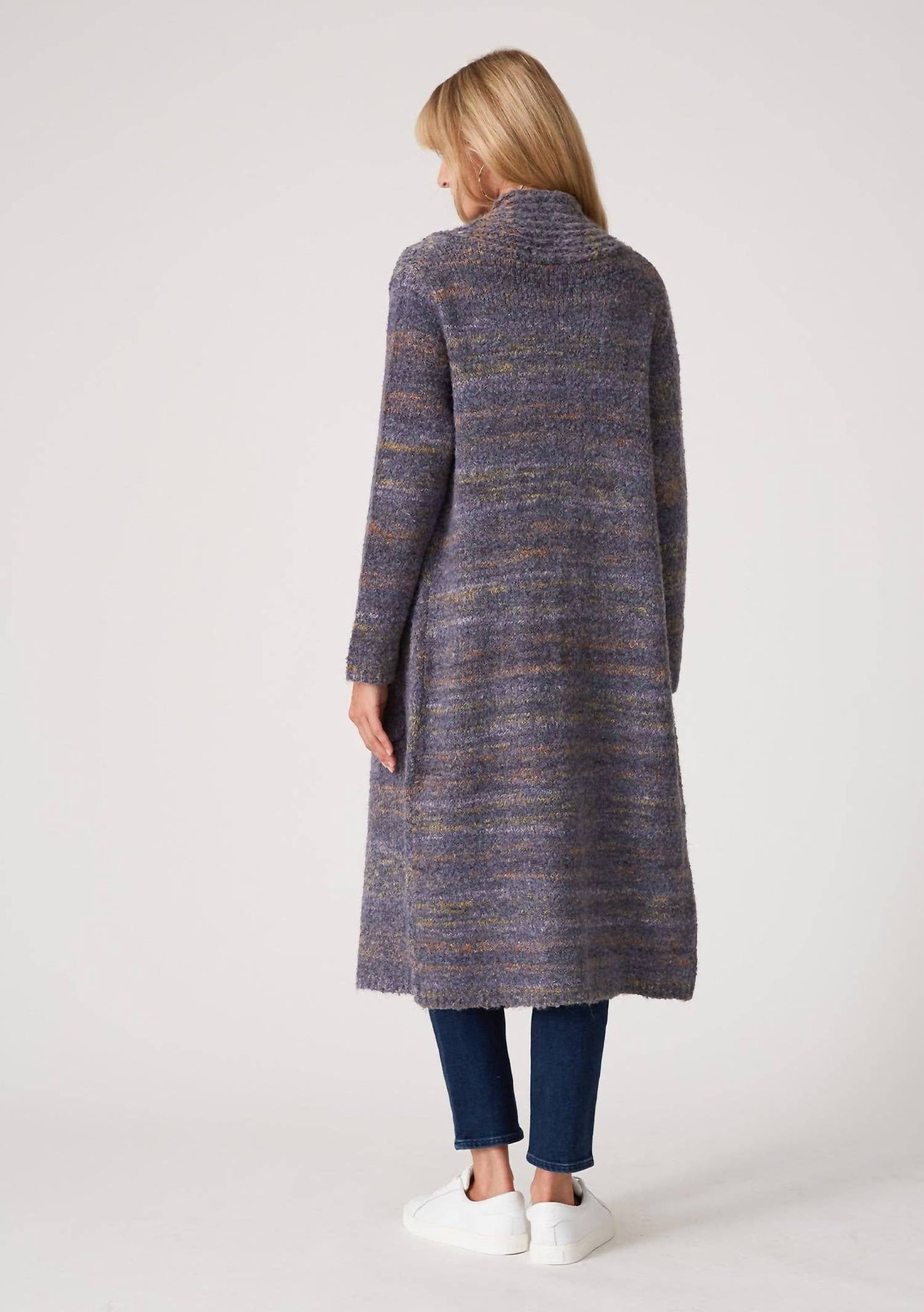 Lovestitch - Marled Knit Duster Cardigan