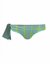 JUAN DE DIOS Women's Baudo Bottom in army green squares - women's swimwear