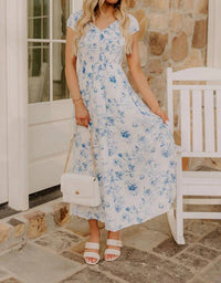 Fate Sweet Attention Floral Dress in white - women's dress
