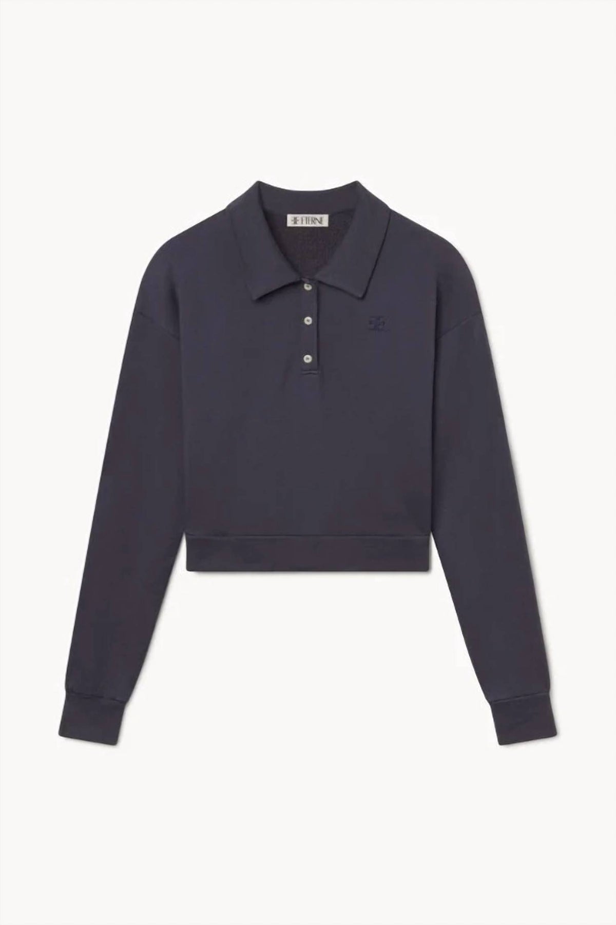 Eterne - Women's Cropped Polo Sweatshirt