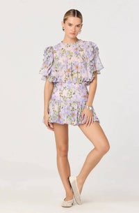 Astr - Kinley Ruffle Flutter Sleeve Top
