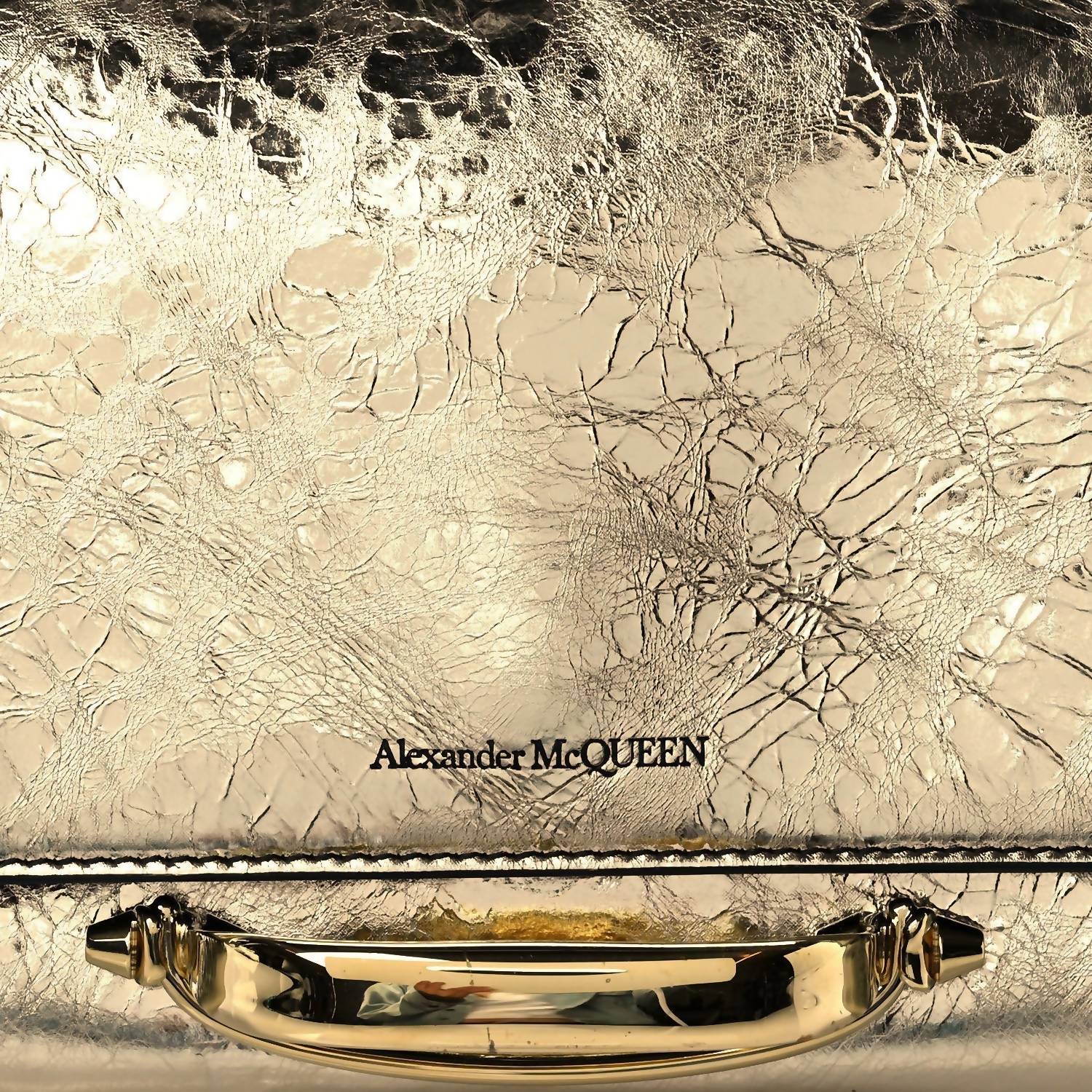 Alexander Mcqueen - Women's Small Story Crash Calf Leather Shoulder Bag