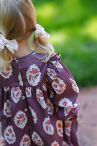 Sun House Children'S - Britta Floral Ruffled Dress