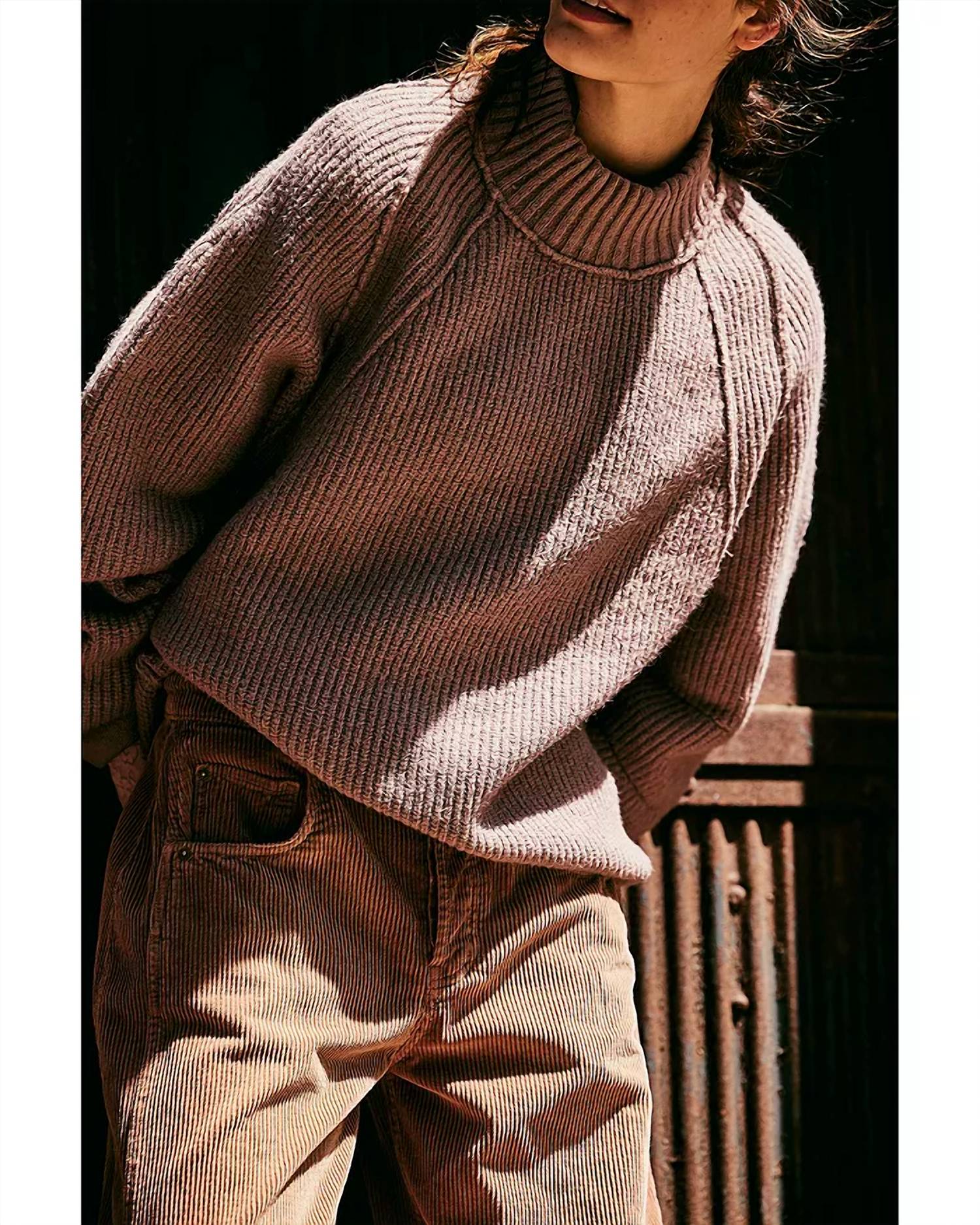 Free People Sunbeam Textured Sweater in antler - women's sweater - view 7