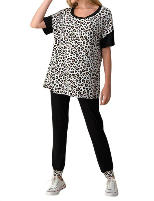 Blumin - Leopard Loungewear Set - PLUS