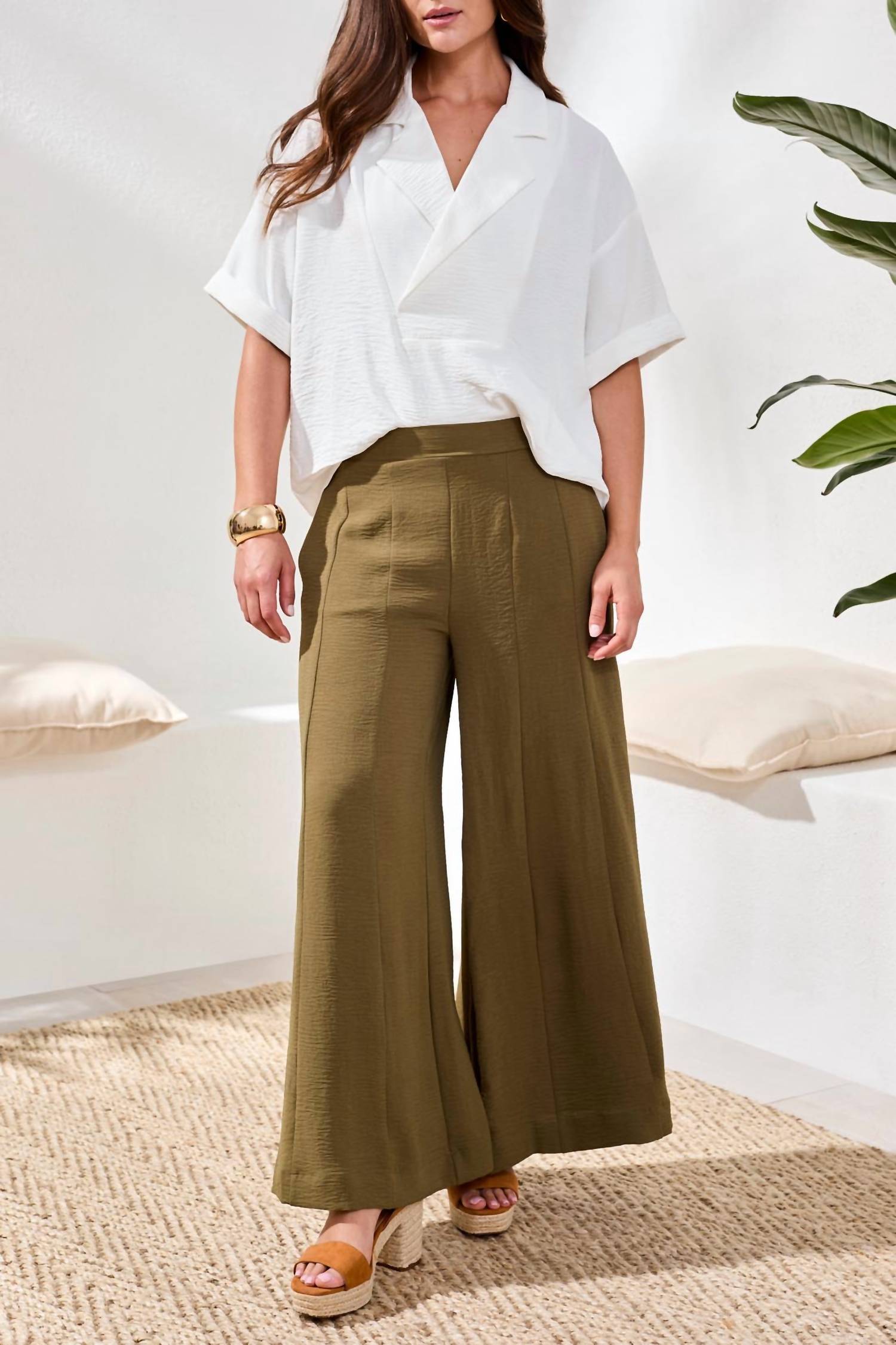 Tribal - Wide Leg Flowy Pant