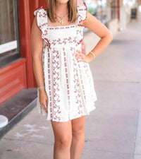 Tcec - Vineyard Vine Embroidered Dress