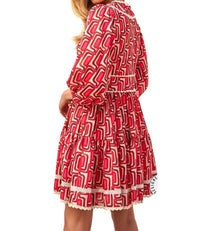 Choklate Paris - Camille Abstract Print Skater Dress