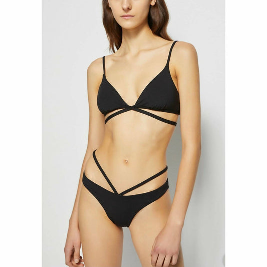 Jonathan Simkhai - Emmalyn Solid Strappy Bikini Bottom