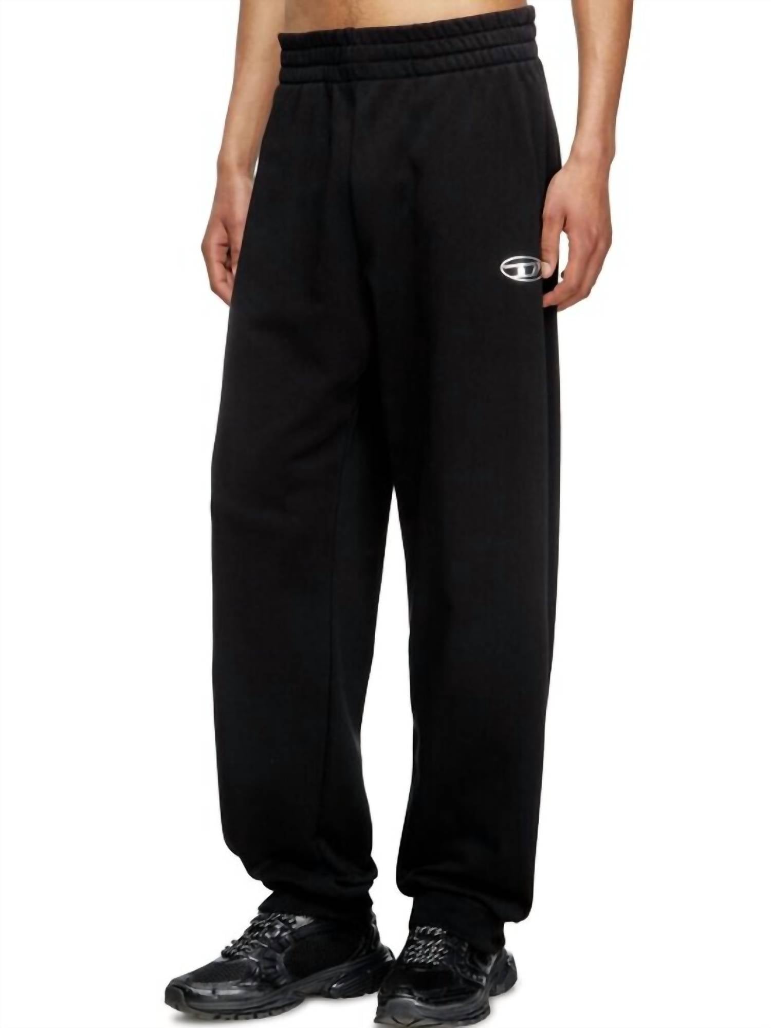 DIESEL P-tary-doval Pj Sweatpants in black - men's pants